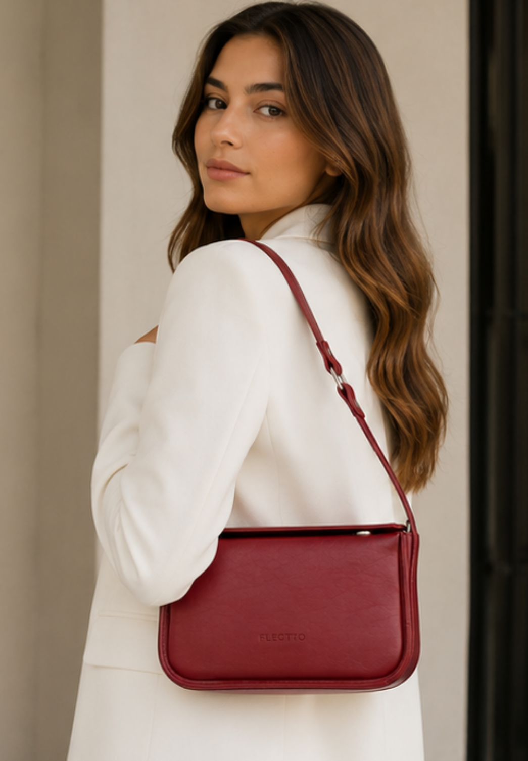Bordo Baget Çanta Doce